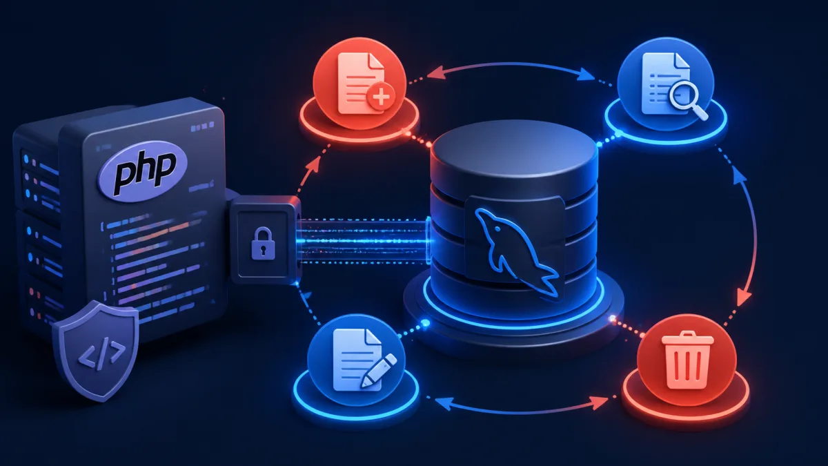 Technical illustration for Build a CRUD Application with PHP and PDO