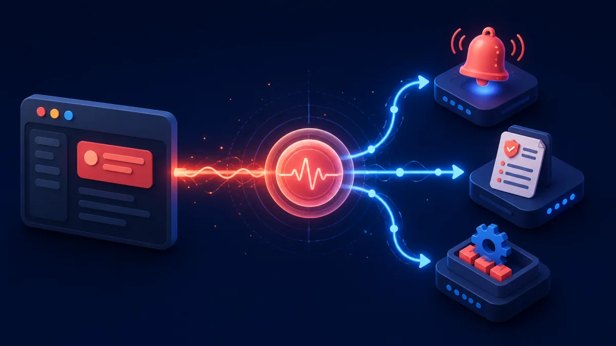 Technical illustration for Use Events and Listeners in Laravel